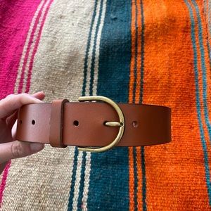 Leather belt